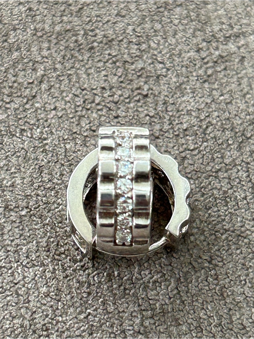 Sterling Silver CZ Huggies .50 Inch 4g